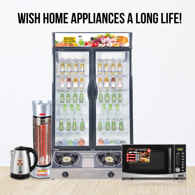Wish home appliances a long life!