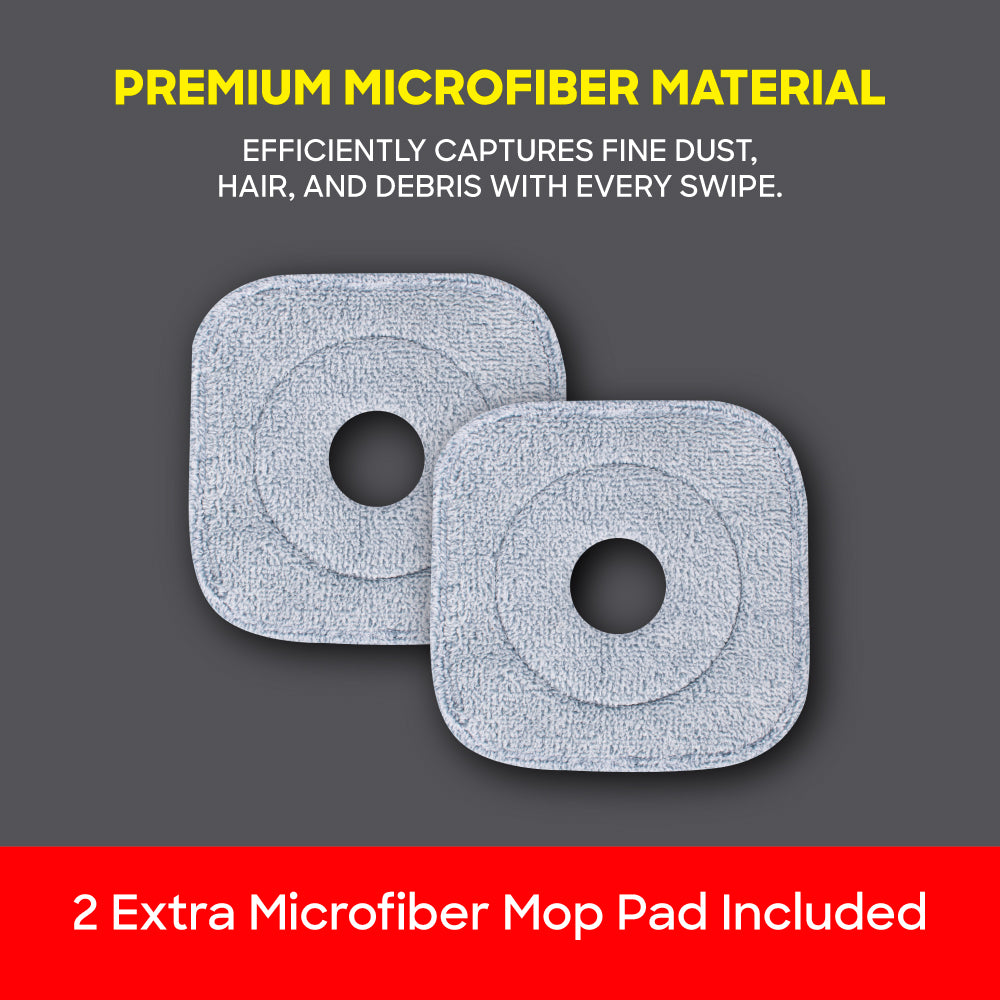 AizLife 2.6L Square Head Spin Mop with Dual Tank and Microfiber Pads | AL1501SP - Sanford India