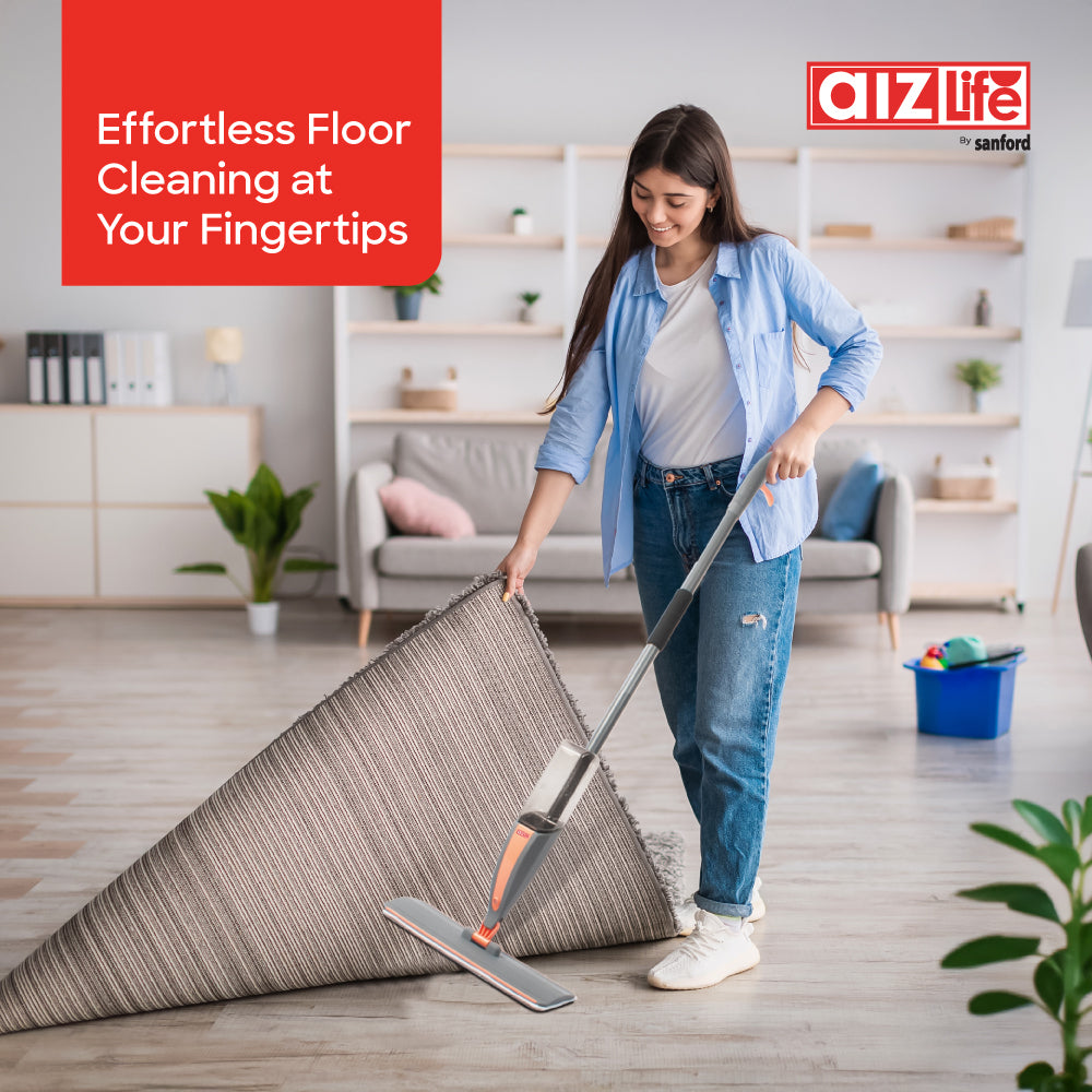 AizLife Microfibre Spray Mop with 420ml Tank and Iron Handle | AL1502SP