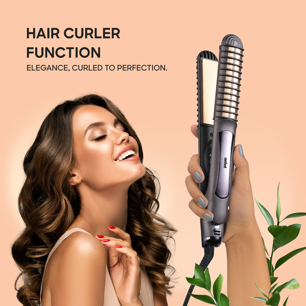 Sanford 40W Hair Straightener with Ceramic Plates and Built-In Comb | SF1005HST - Sanford India
