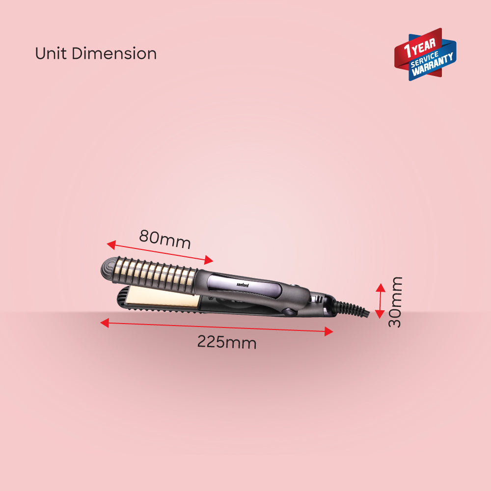 Sanford 40W Hair Straightener with Ceramic Plates and Built-In Comb | SF1005HST - Sanford India