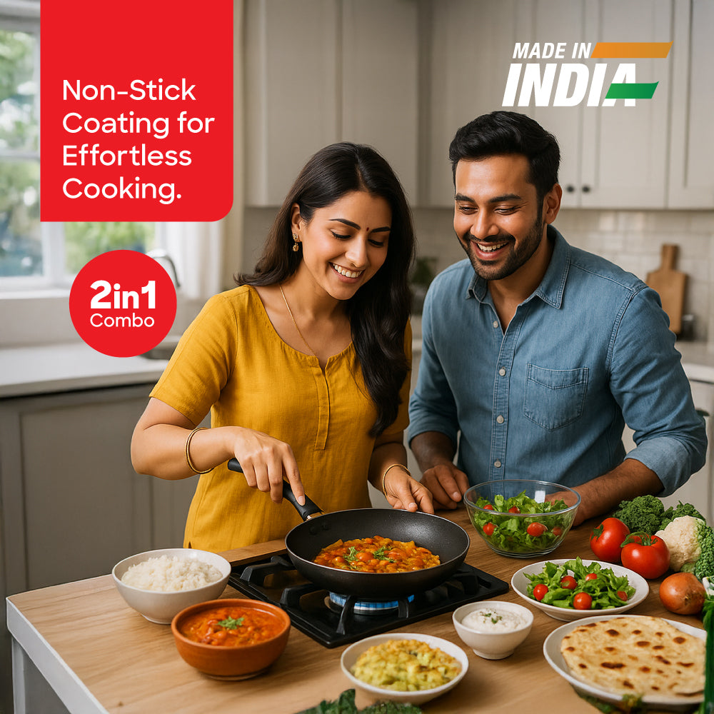 Sanford 2-in-1 Non-Stick Cookware Set with Fry Pan and Tawa | SF15002CWST - Sanford India