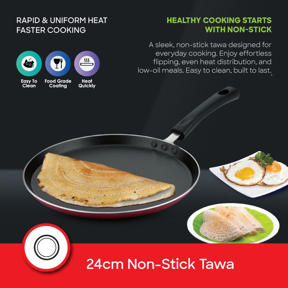 Sanford 2-in-1 Non-Stick Cookware Set with Fry Pan and Tawa | SF15002CWST - Sanford India