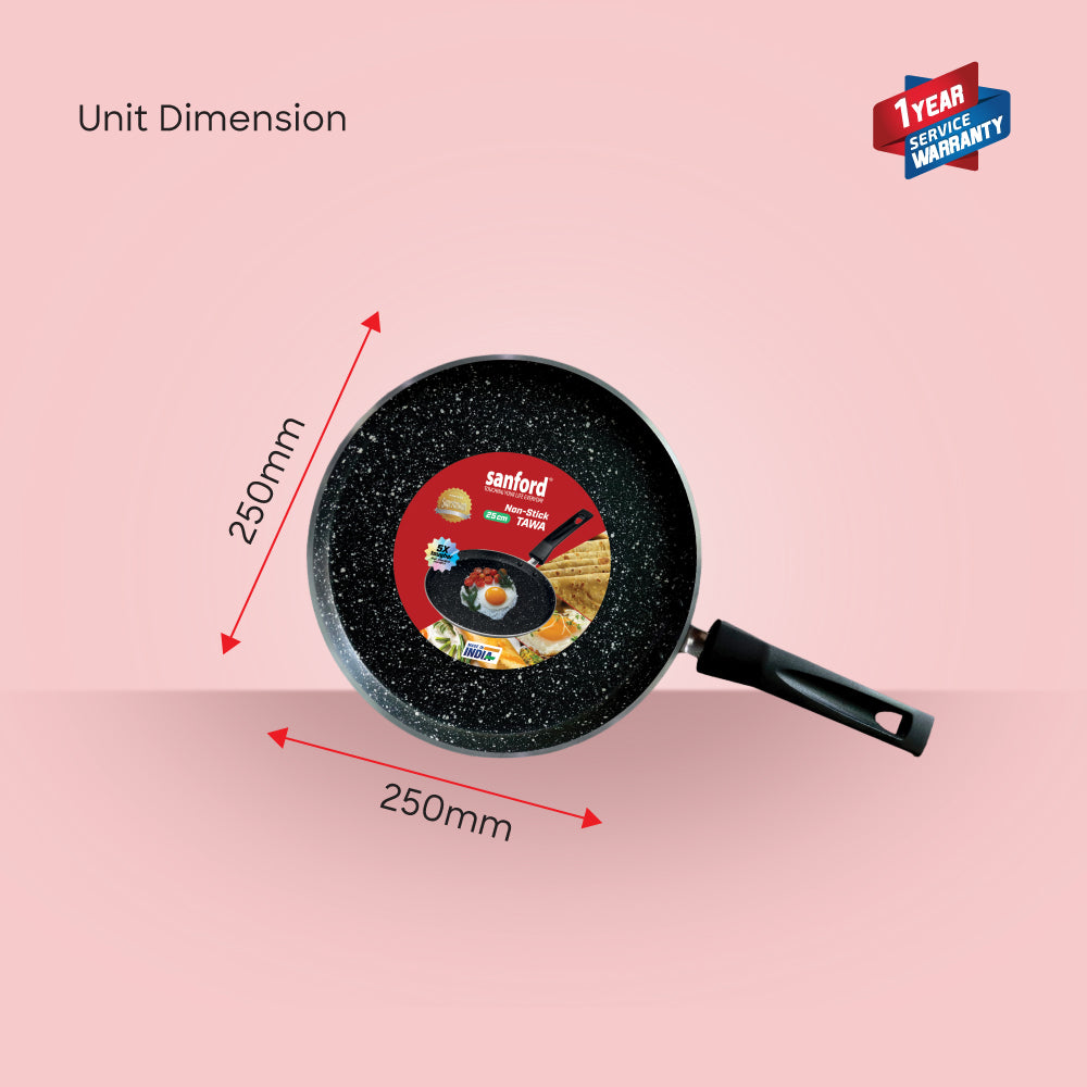 Sanford 25cm Non-Stick Tawa with Induction Base for Daily Cooking – SF15204CT - Sanford India