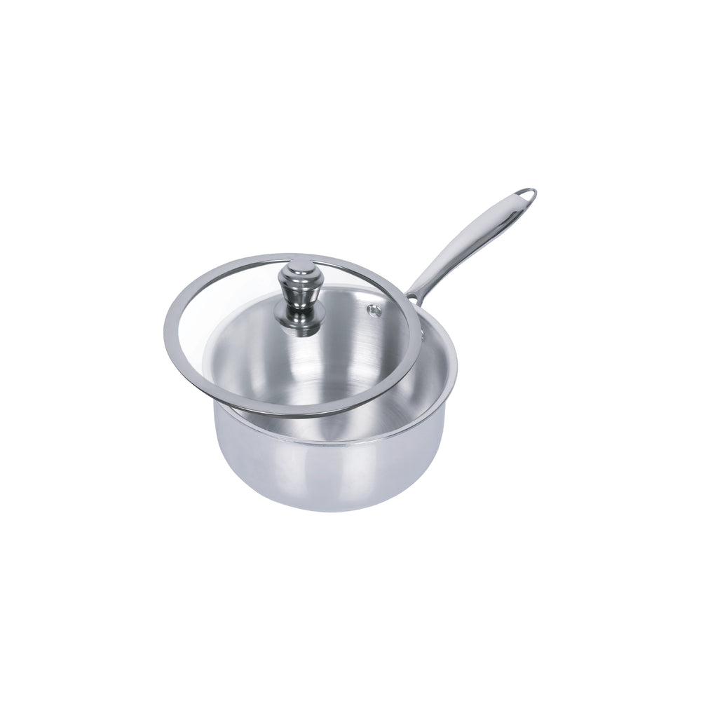 	Sanford SF15218SP Tri-Ply Saucepan – front view on white background