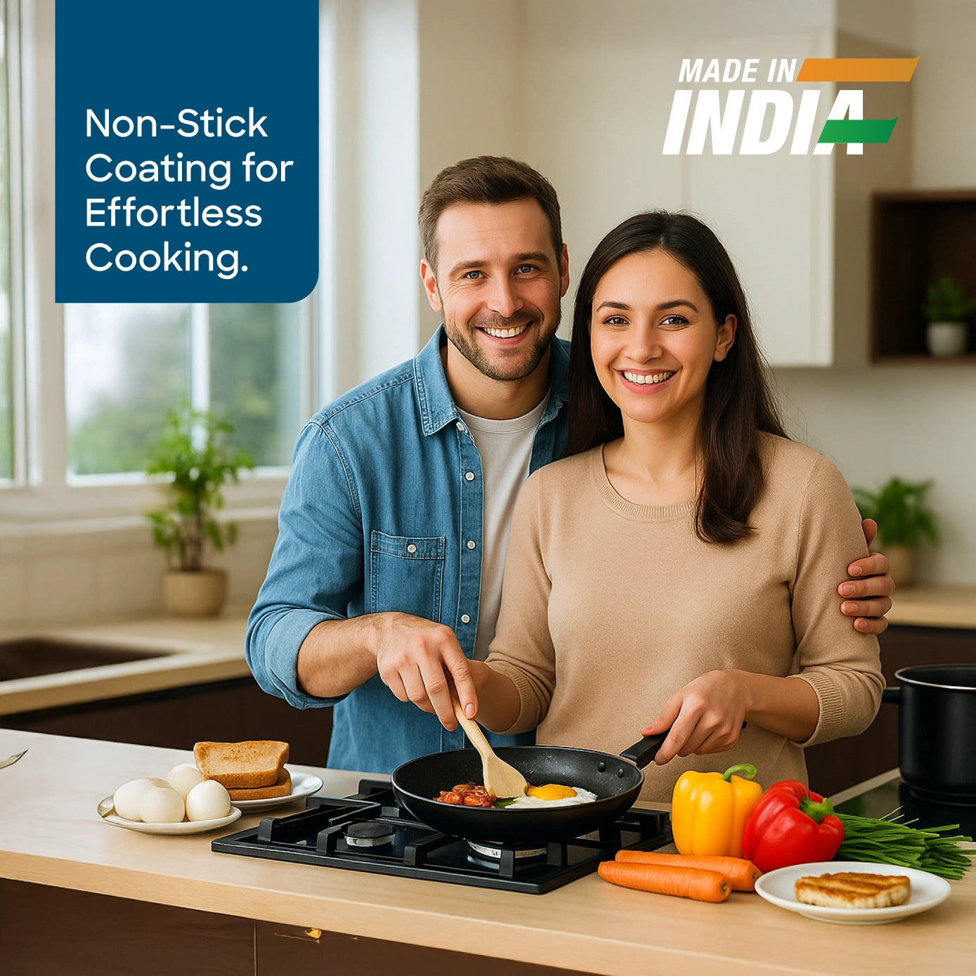 Sanford Non-Stick Fry Pan 24cm With Marble Coating for Even Heating – SF15225FP