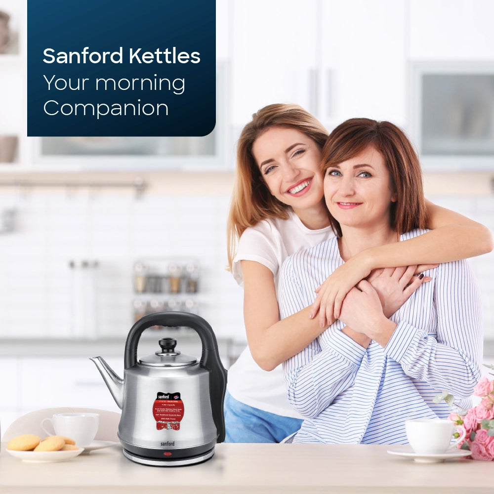 Sanford Electric Kettle 4 Litre 2000W Stainless Steel Body Auto Shut-Off – SF1857EK