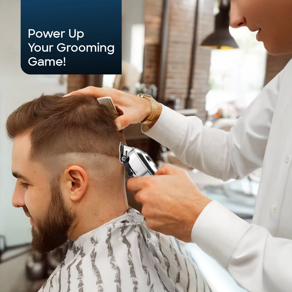 Sanford Men’s Hair Trimmer LCD Display Steel Blades 120-Min Runtime for Grooming – SF1958HC