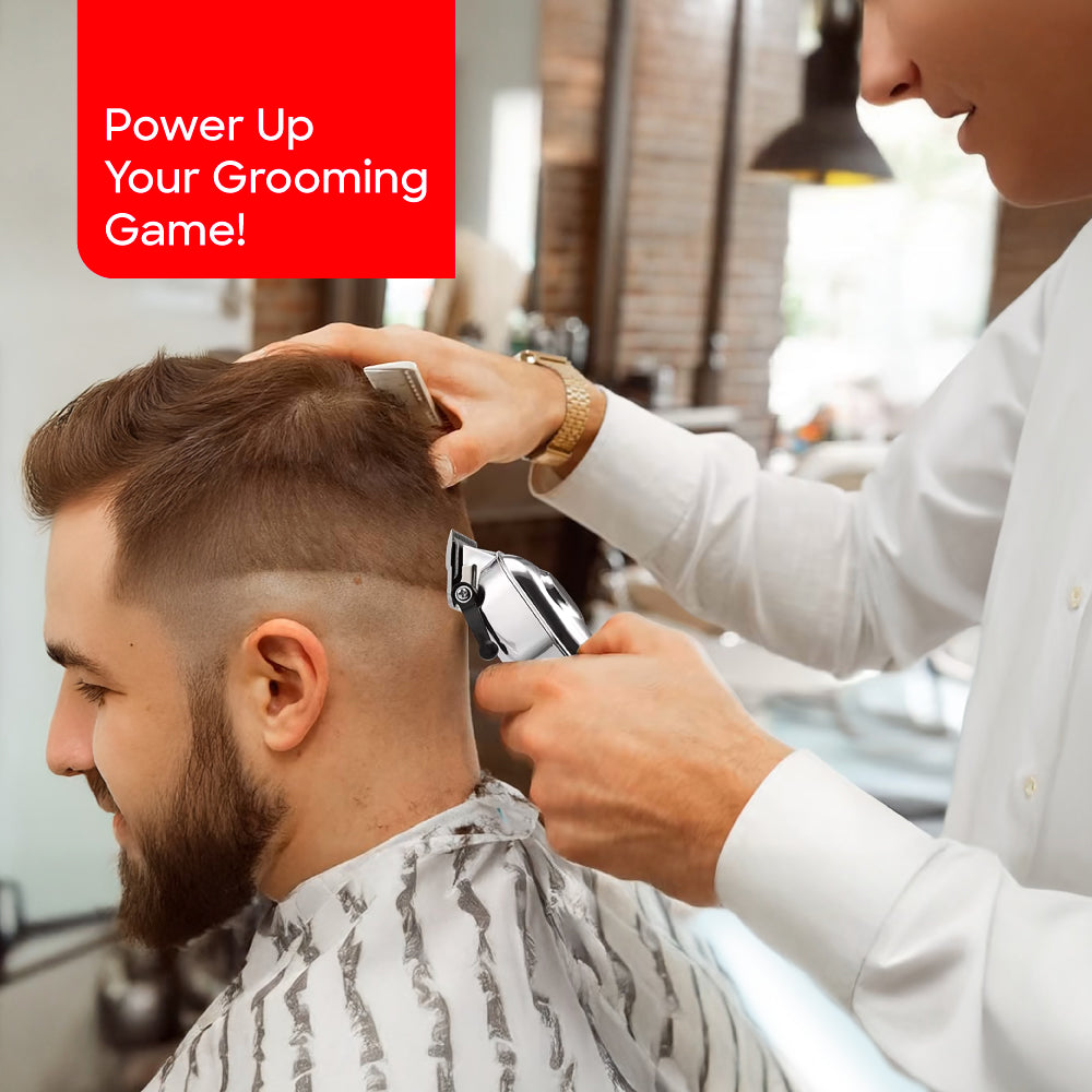 Sanford Men’s Hair Trimmer LCD Display Stainless Steel Blades 120 Min Runtime (SF1958HC)