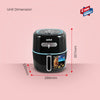 Sanford 5L Air Fryer with 360° Hot Air Circulation and Timer Function | SF2450AF - Sanford India