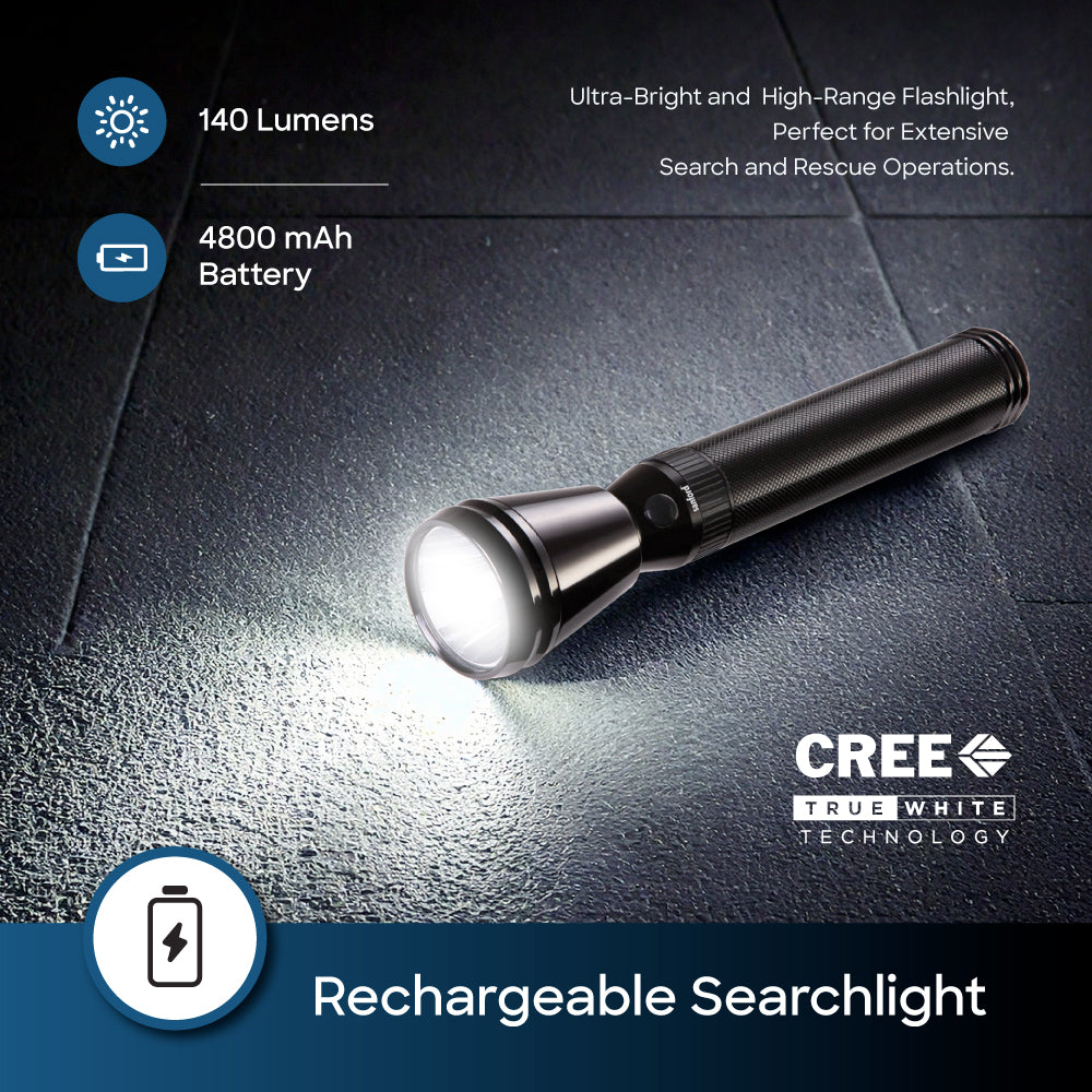 Sanford LED Torch Army Series Rechargeable 1800 Meter Range (SF2640SL) - Sanford India