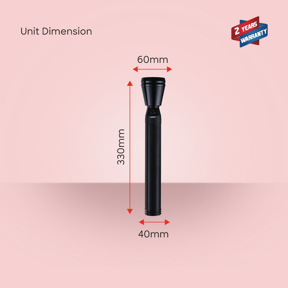 Sanford Army Series Rechargeable LED Search Light with 1900 Meter Beam | SF2641SL 3D - Sanford India