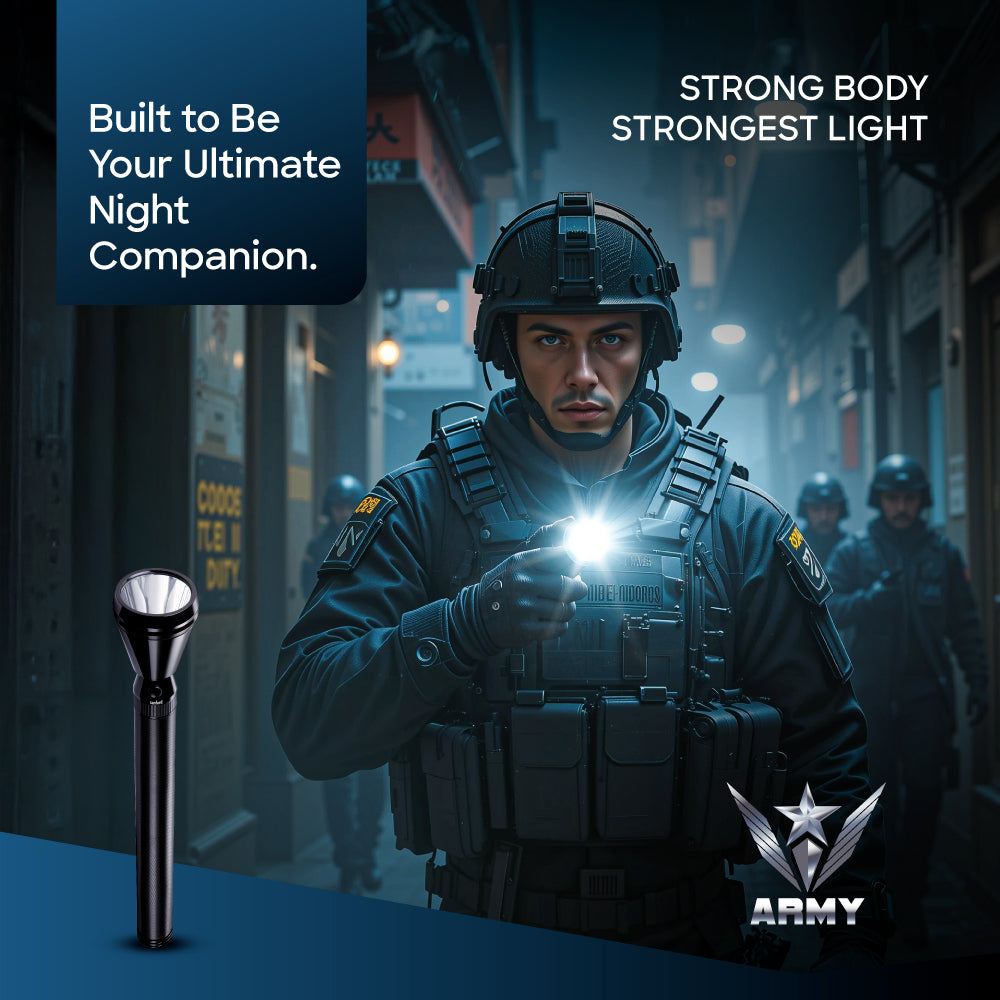 Sanford LED Torch Army Series Rechargeable 2100 Meter Range (SF2642SL)