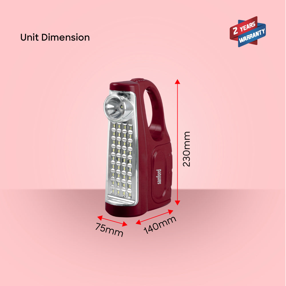 Sanford 2-in-1 Rechargeable LED Lantern with Torch and Portable Design | SF2734EL - Sanford India