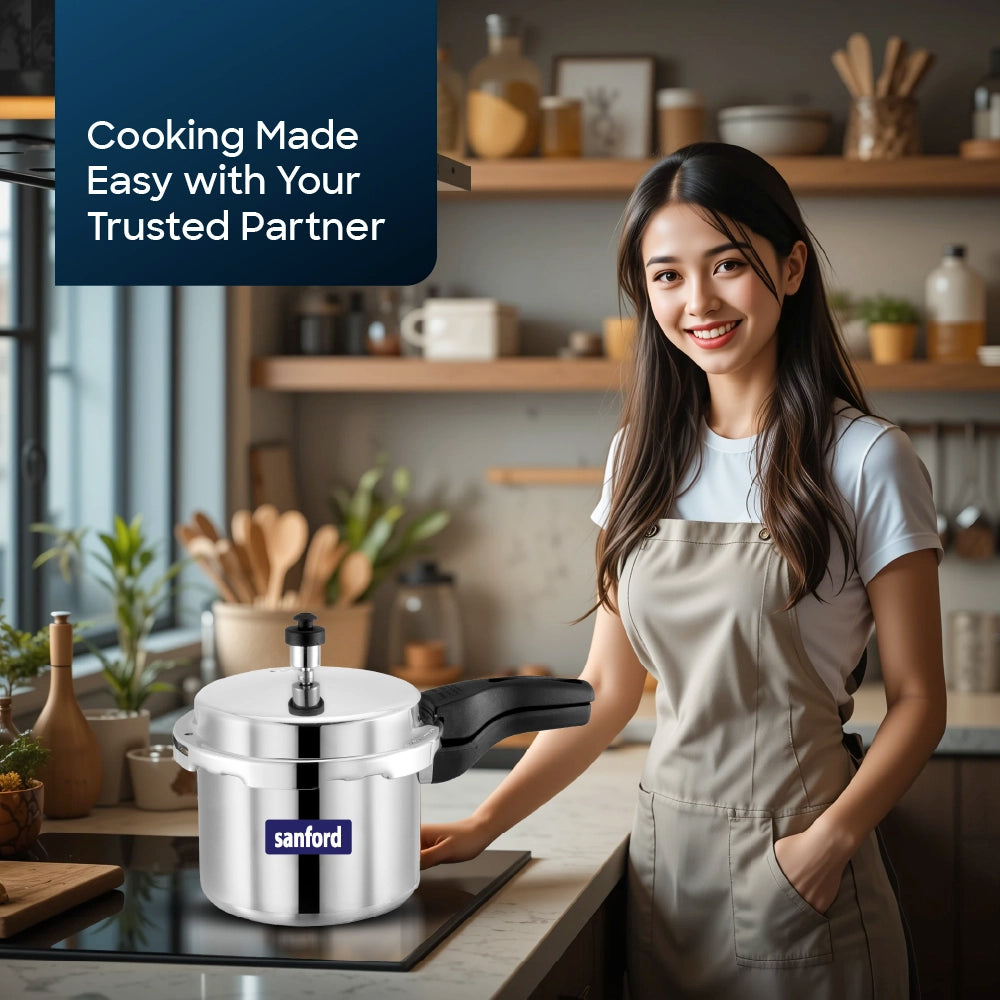 Sanford Aluminium Pressure Cooker 3-Litre With Induction Base – SF3252PC