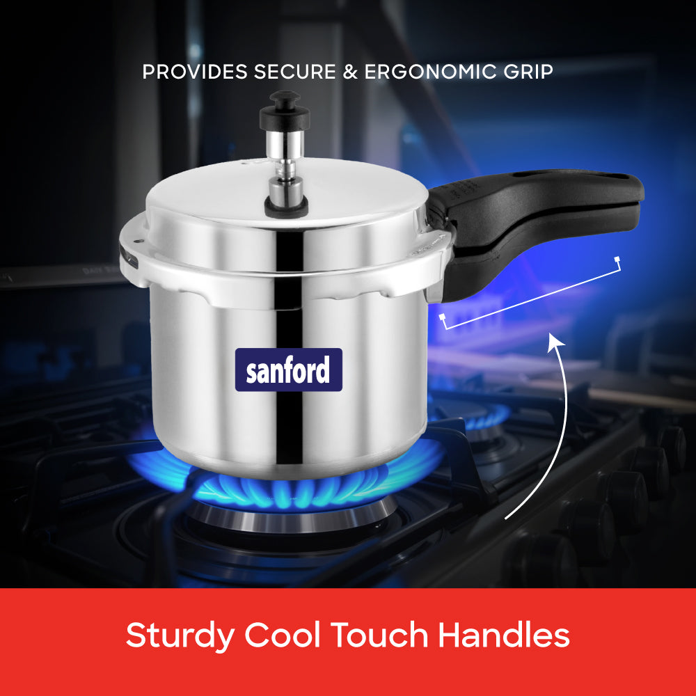 Sanford 3 Litre Aluminium Pressure Cooker with Induction Base | SF3252PC - Sanford India