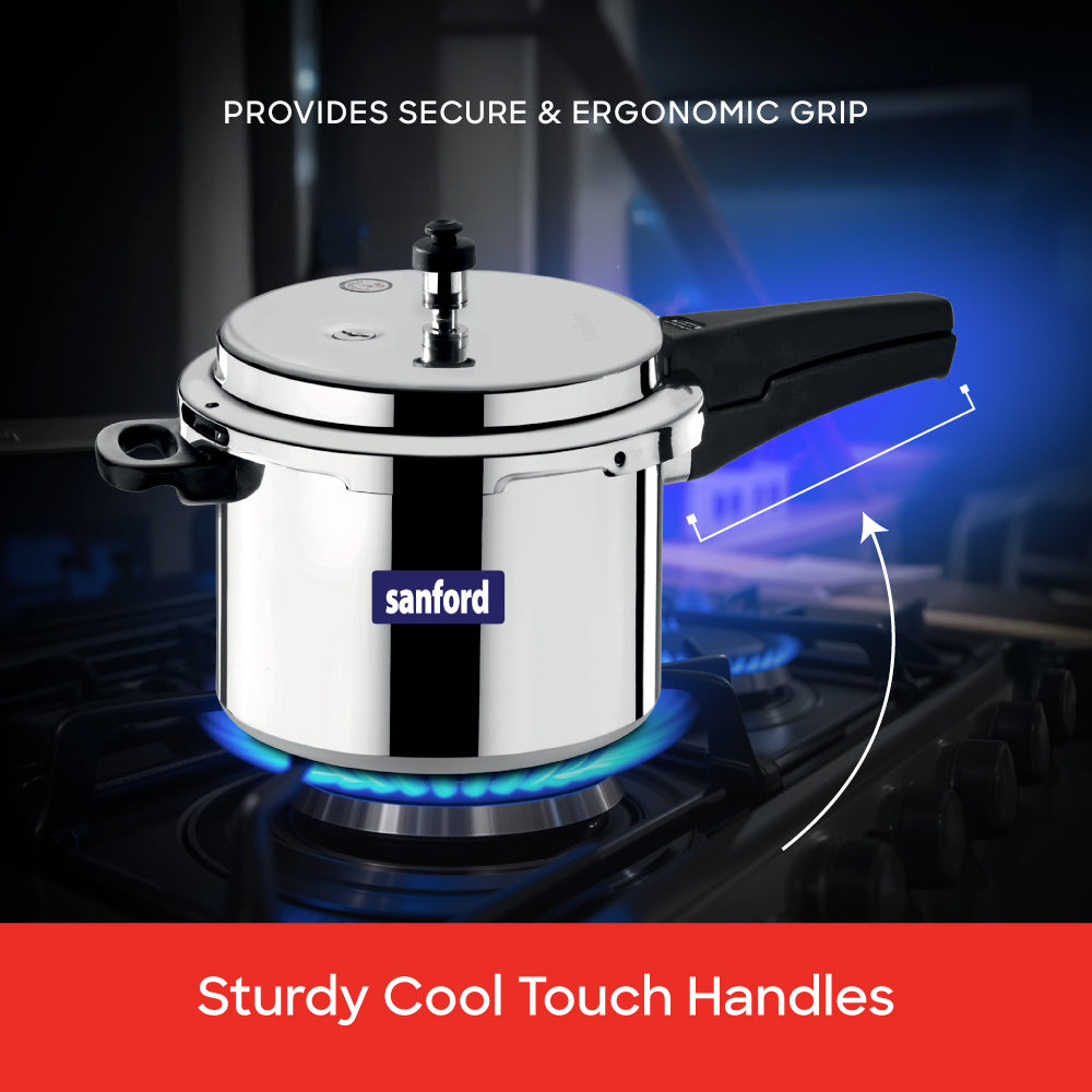 Sanford 5 Litre Aluminium Pressure Cooker with Induction Base | SF3253PC - Sanford India