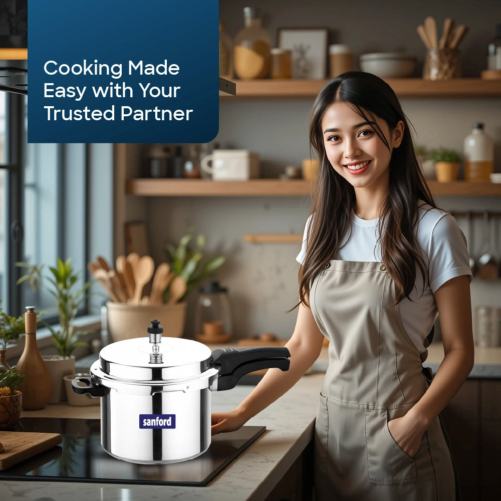 Sanford Aluminium Pressure Cooker 7.5-Litre With Induction Base – SF3254PC