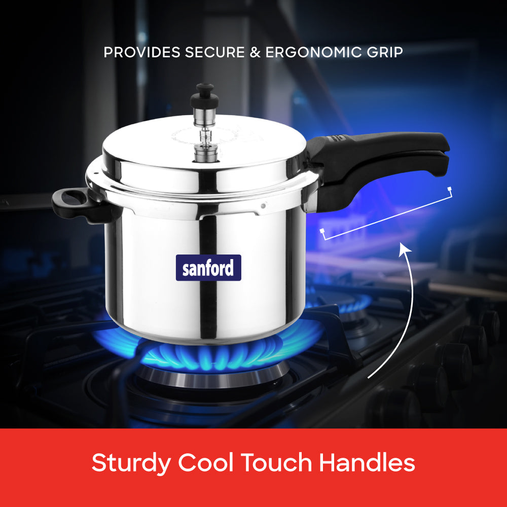 Sanford 7.5 Litre Aluminium Pressure Cooker with Induction Base | SF3254PC - Sanford India