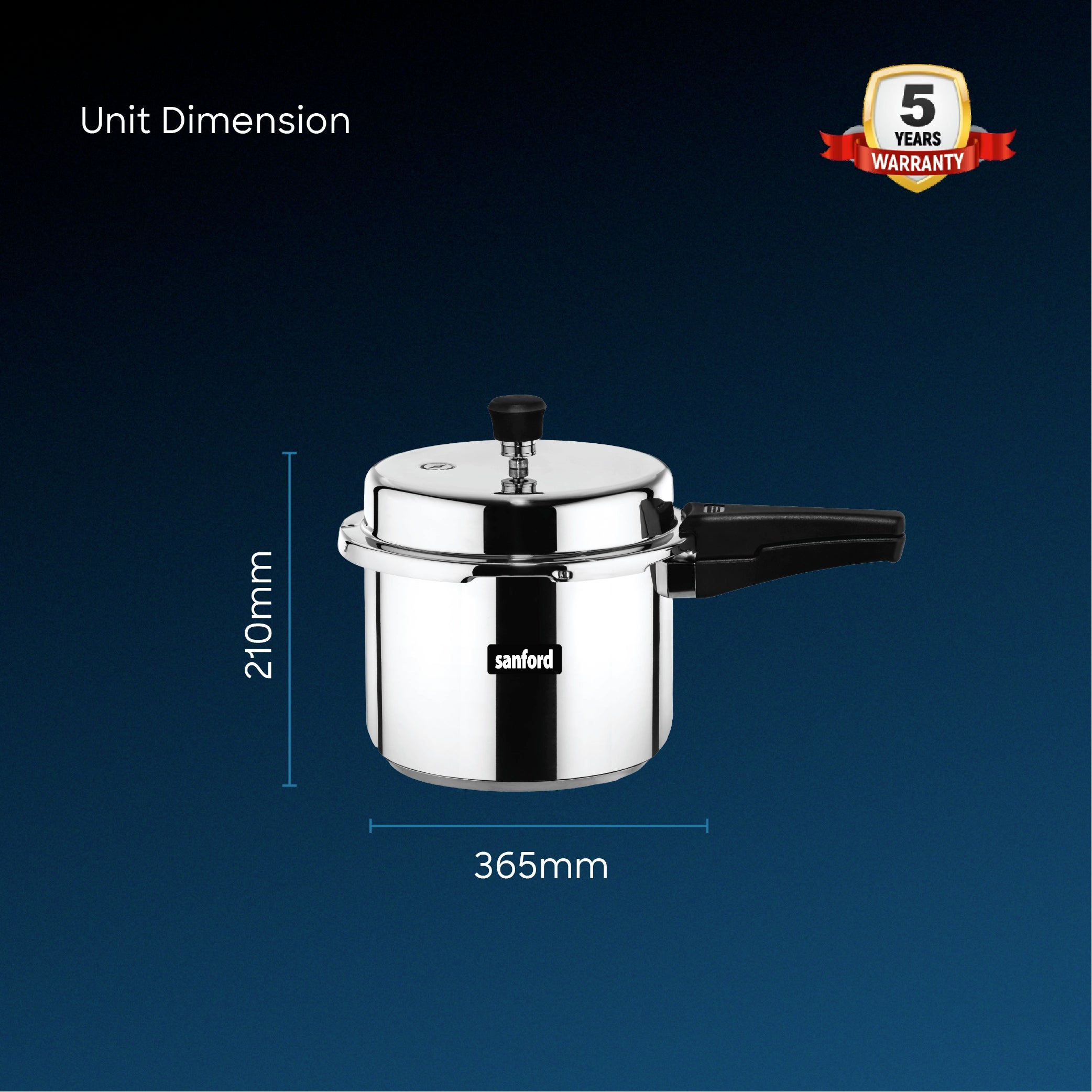 best stainless steel pressure cooker 3 litre sandwich bottom sanford 6