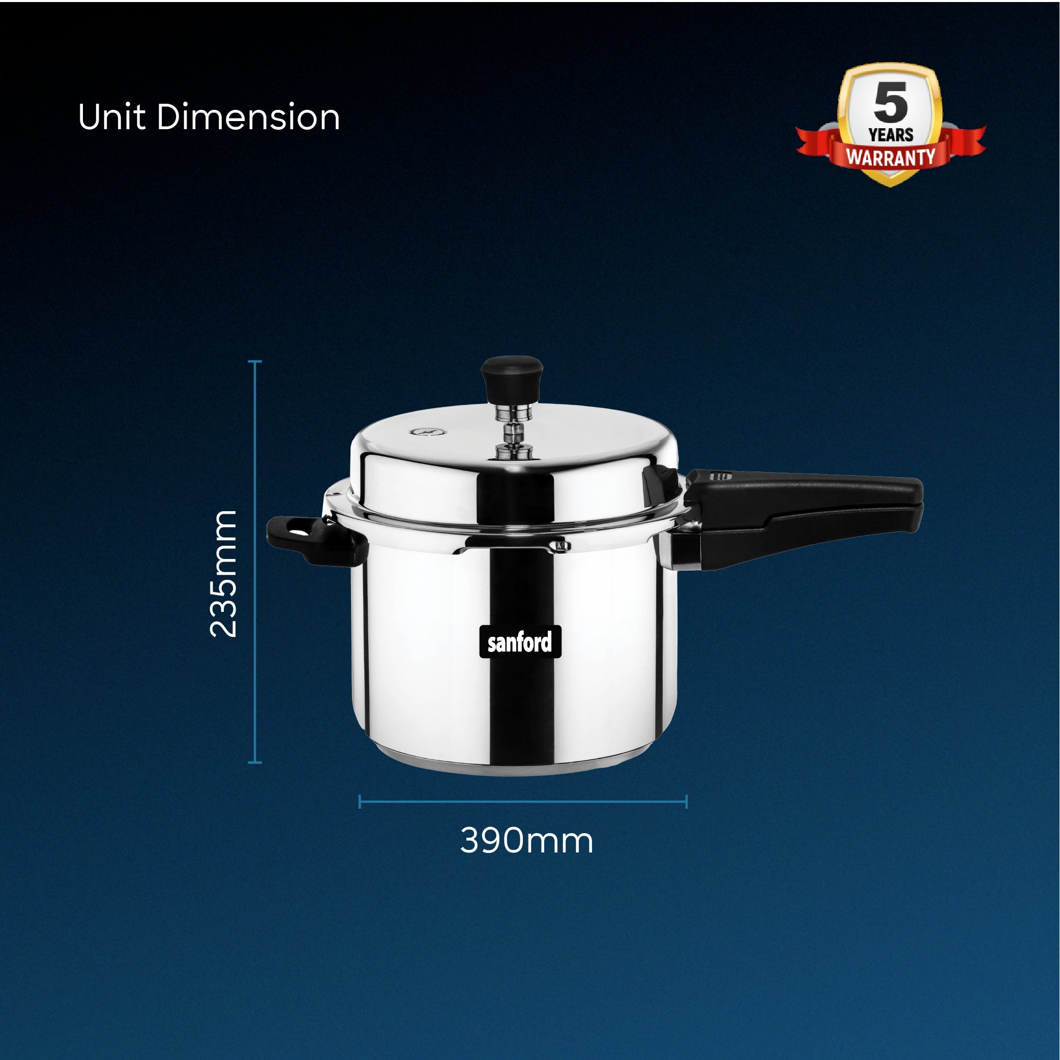 Sanford Stainless Steel Pressure Cooker 5 Litre | SF3259PC