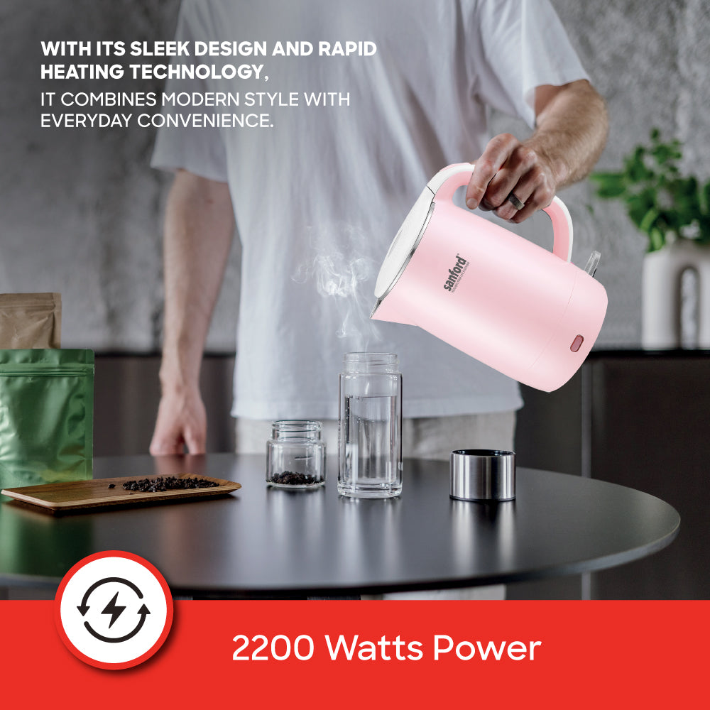 Sanford 1.5L Electric Kettle with Double Layer Protection | SF3353EK - Sanford India