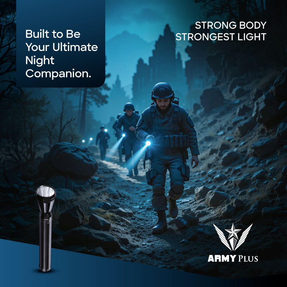 Sanford LED Torch Army Plus Series Rechargeable 2600 Meter Range (SF4124SL) - Sanford India