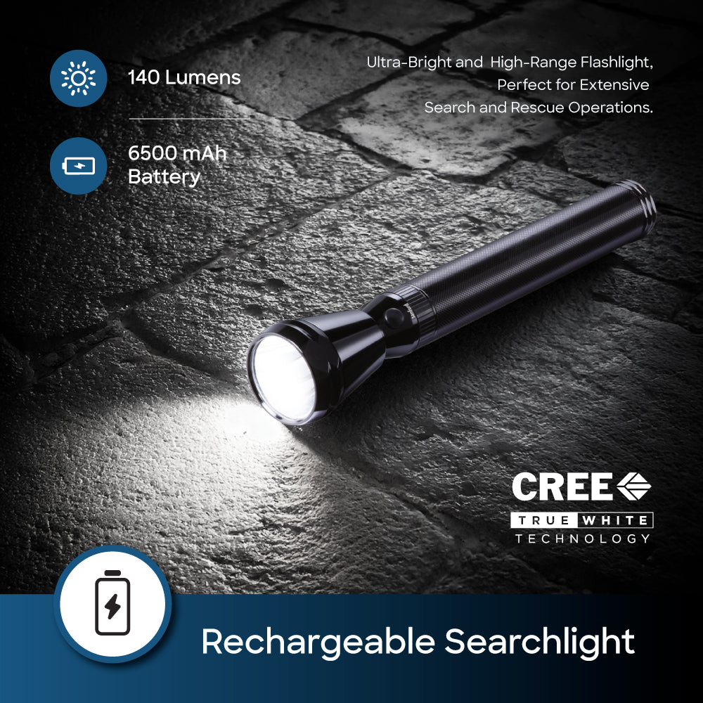 Sanford LED Torch Army Plus Series Rechargeable 2600 Meter Range (SF4124SL) - Sanford India