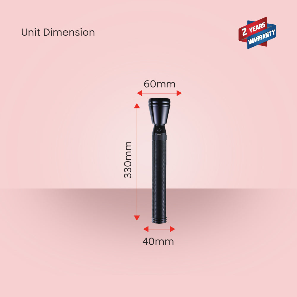 Sanford Army Plus Rechargeable Search Light with 1900 Meter Beam Range | SF4124SL 3D - Sanford India