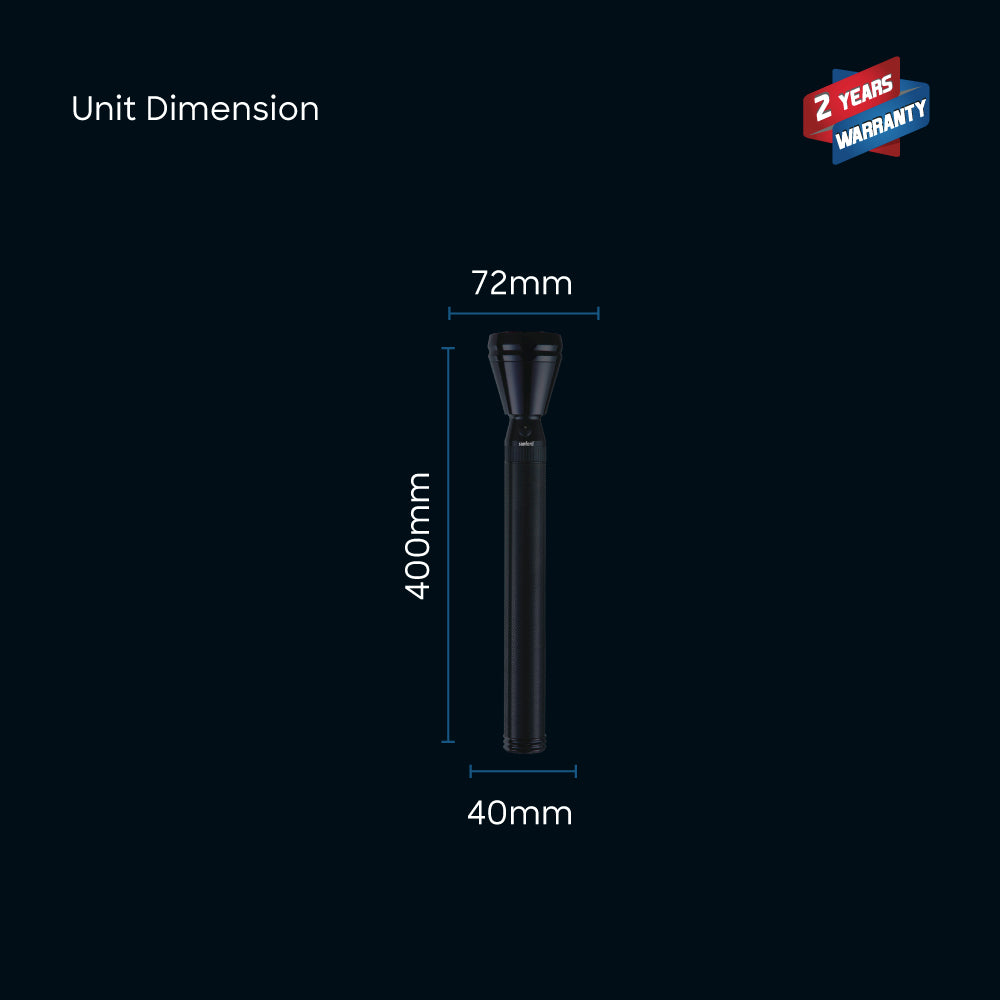 Sanford Army Plus Rechargeable LED Torch 3000 Metre Range (SF4127SL-4D-BH) - Sanford India