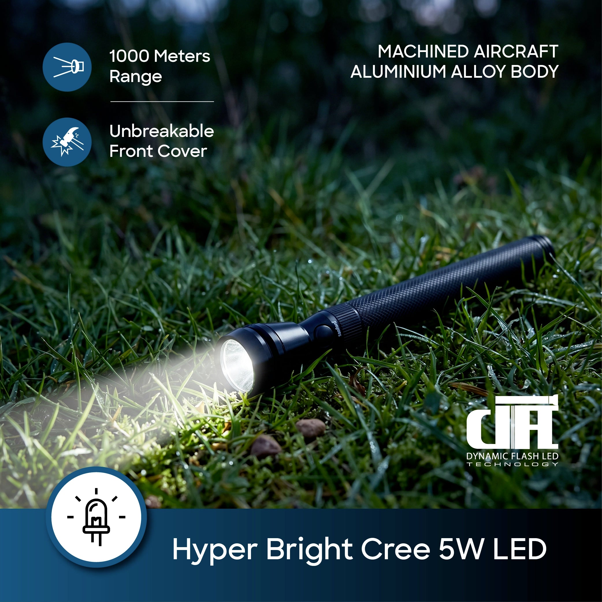 rechargeable LED search light 1000 meter range CREE LED sanford 4