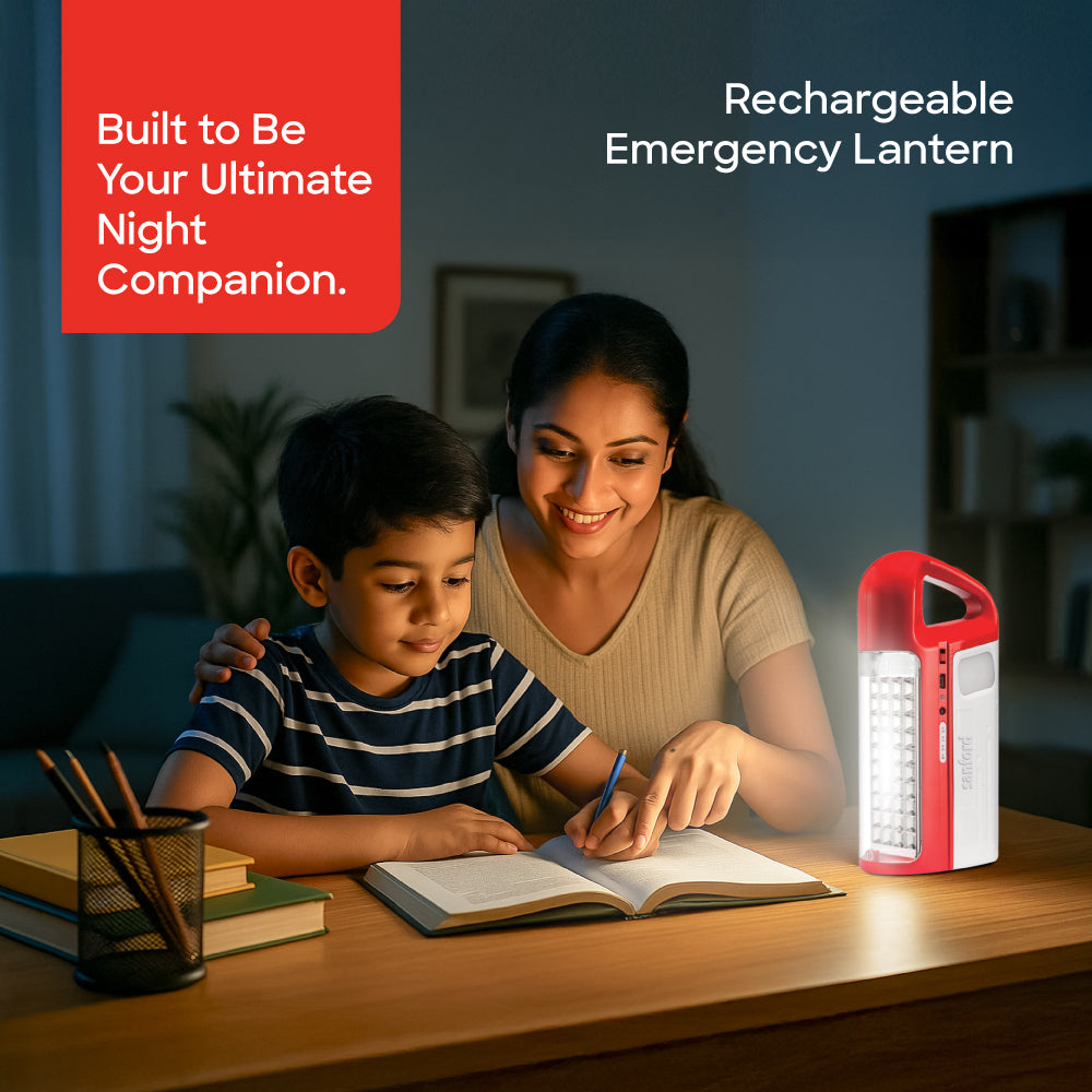 Sanford Rechargeable Emergency Lantern with 80 LEDs, 60 Hour Backup & Solar Slot | SF454EL