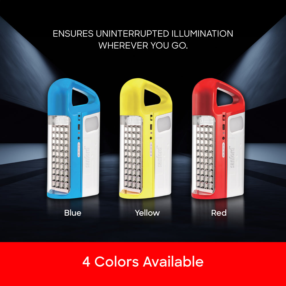 Sanford 80 LED Rechargeable Lantern with 60 Hour Backup and Solar Slot | SF454EL - Sanford India