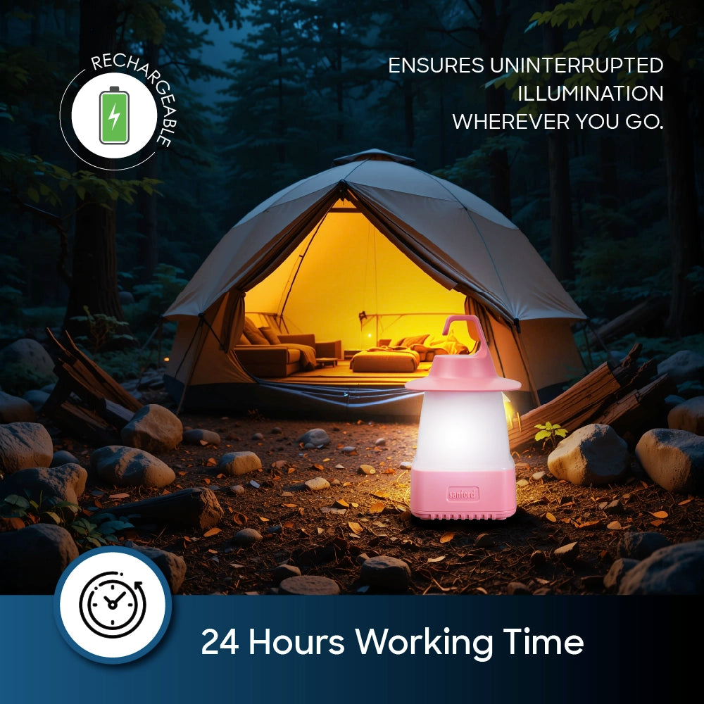 LED camping lantern portable with long battery life for outdoor adventures. 