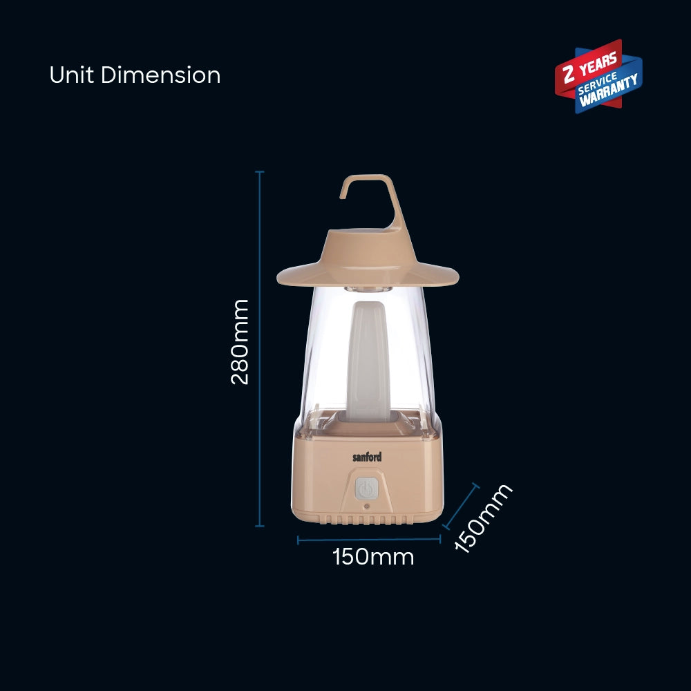 40 SMD LED emergency lantern rechargeable with 65-hour runtime.
