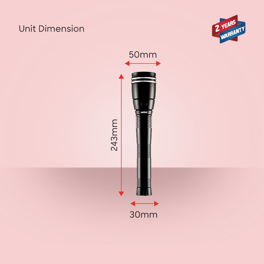 Sanford Submarine Series Rechargeable LED Search Light with 2500 Meter Beam | SF4645SL 2SC - Sanford India