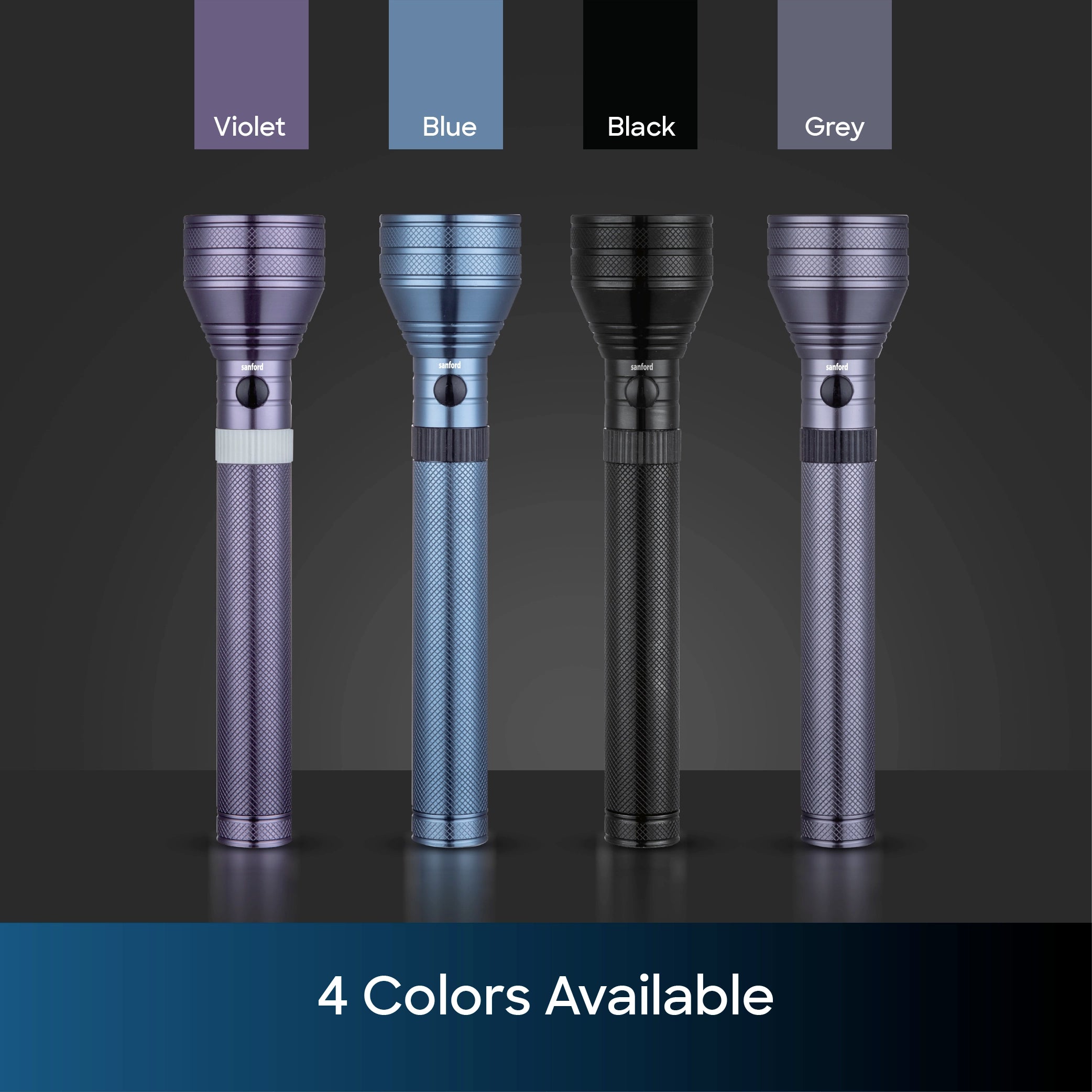 Sanford LED Torch Flashlight Navy Series Rechargeable Long-Range 2800m – SF4663SL - Sanford India