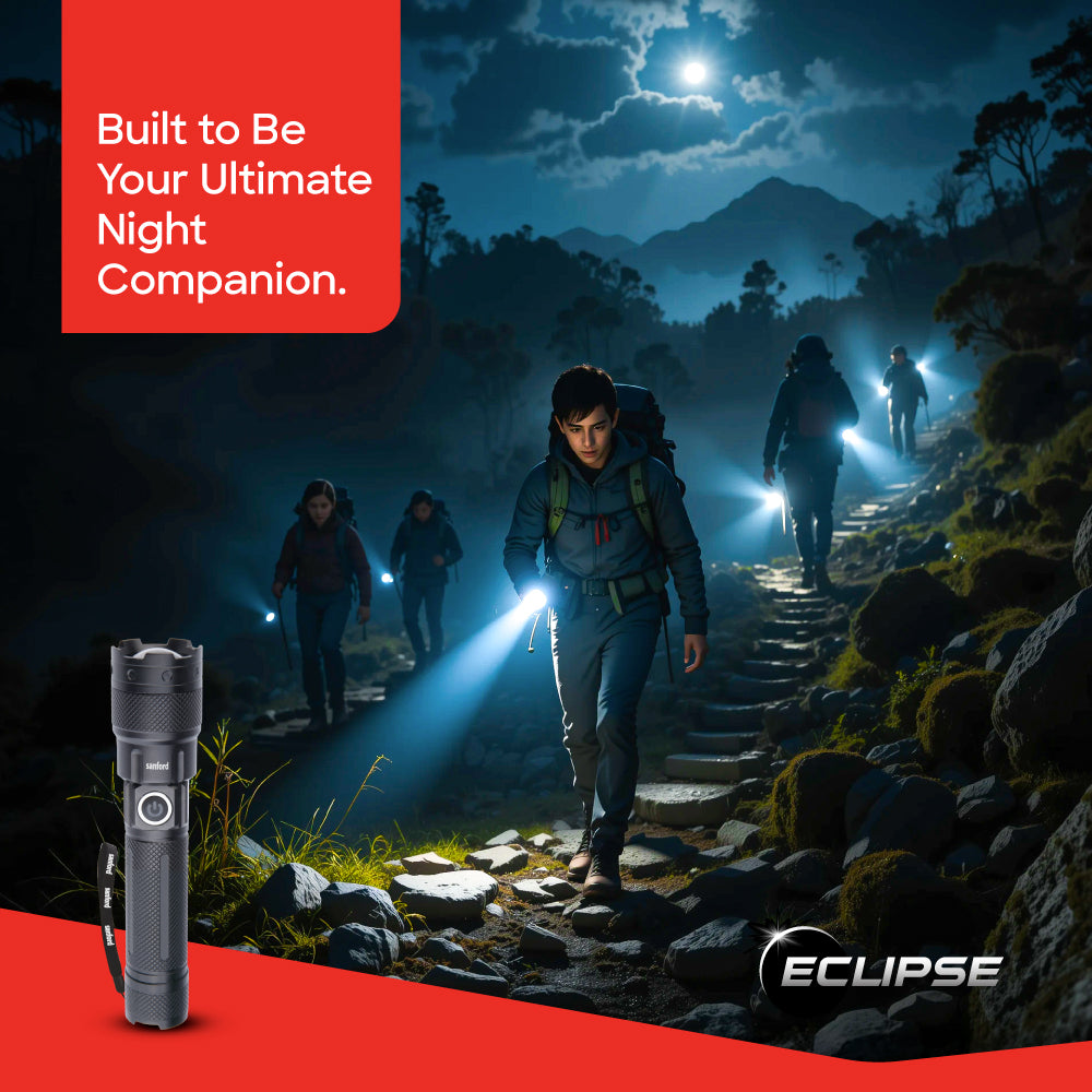 Sanford Rechargeable LED Searchlight with Zoom Function, 1800m Range & 2400mAh Battery | SF4674SL