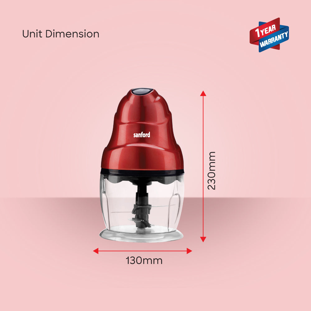 Sanford 250W Food Chopper with 750ml Bowl and 4 Blade System | SF5595FC - Sanford India