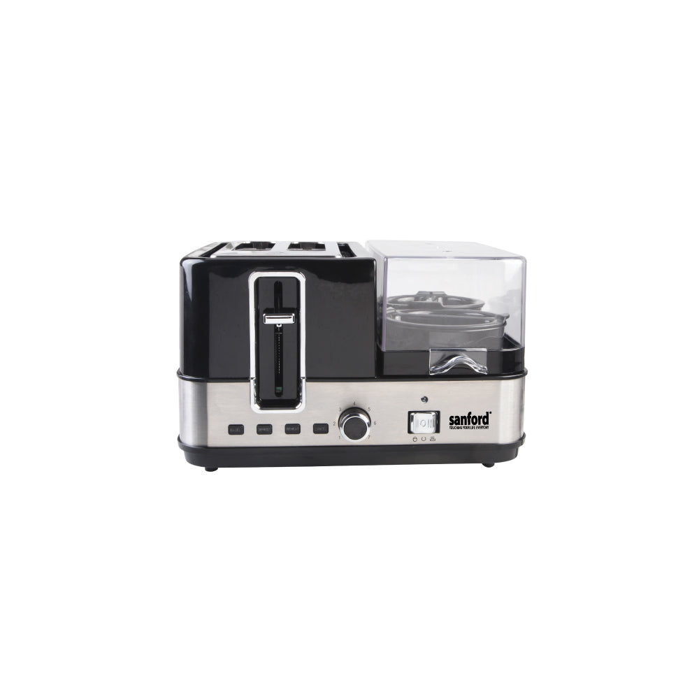 Sanford 3-in-1 Breakfast Maker with Egg Boiler and Toaster 1400W | SF5744BT - Sanford India