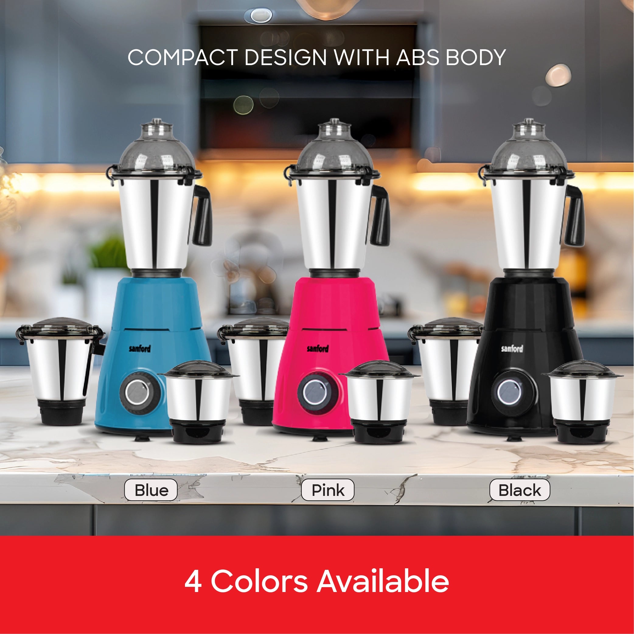 	Sanford SF5901GM Mixer Grinder – 4 colours available, product lineup