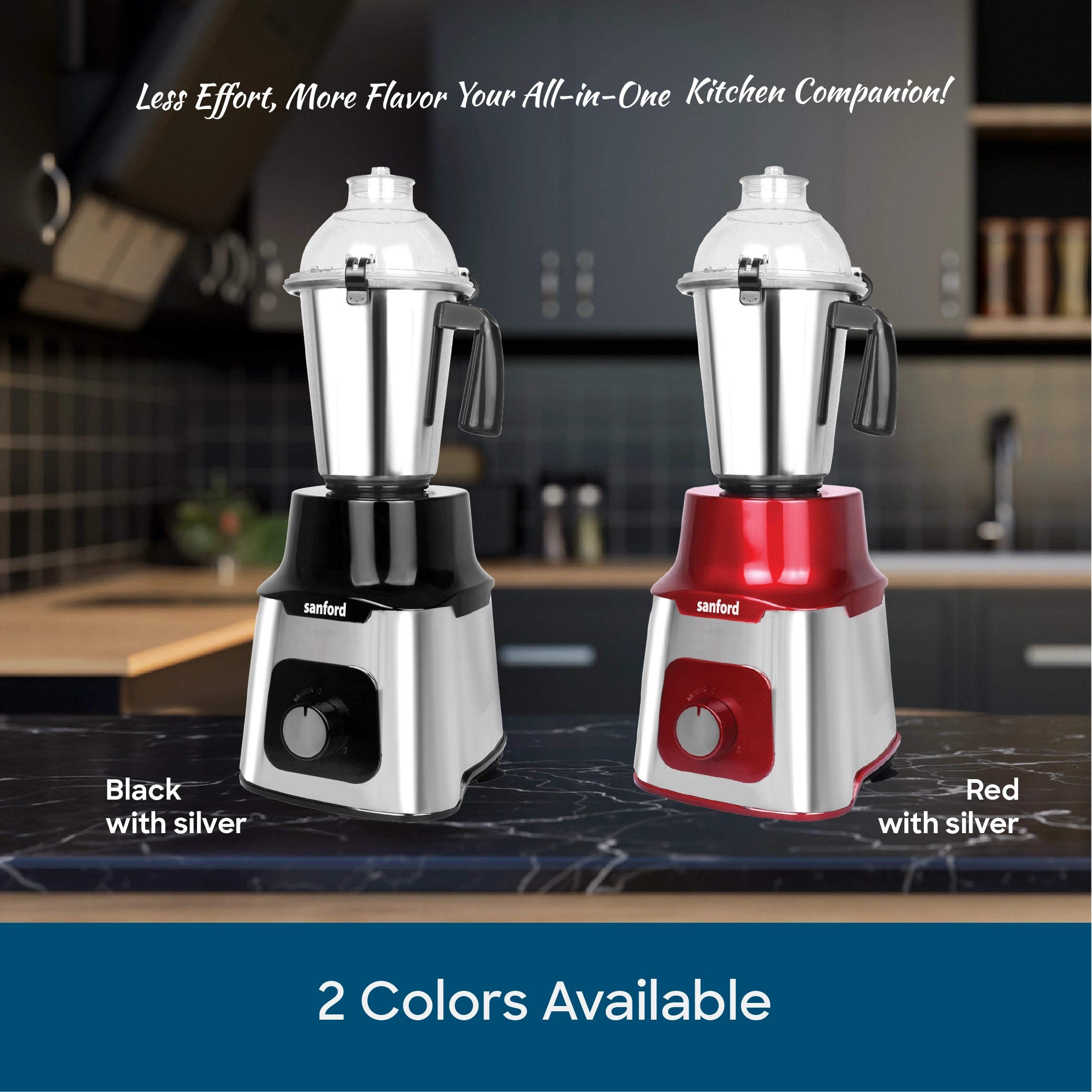 1200W mixer grinder 5 in 1 stainless steel 3 speed control sanford 5