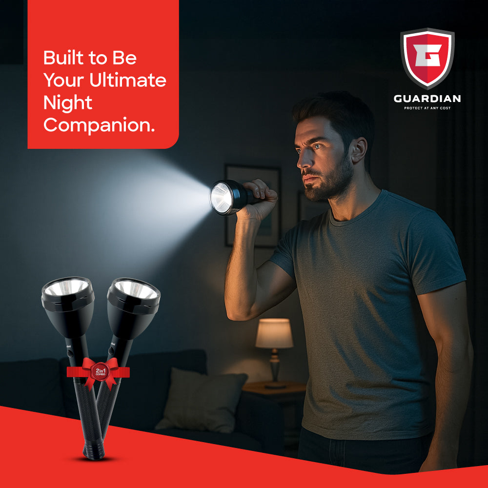 Sanford Supernova Series Rechargeable LED Search Light Combo with 2600 Meter Beam | SF6351SLC - Sanford India