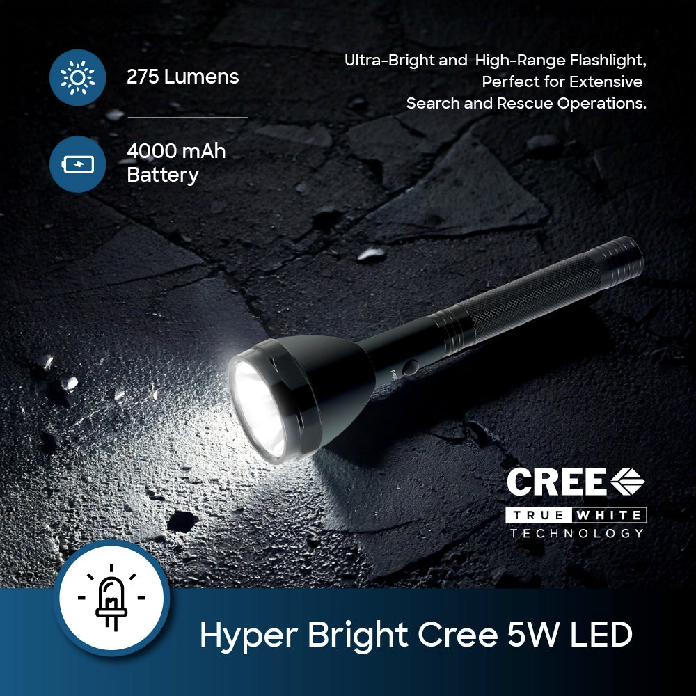 Sanford Rechargeable LED Torch Supernova 2600m Powerful Beam | SF6351SLC - Sanford India