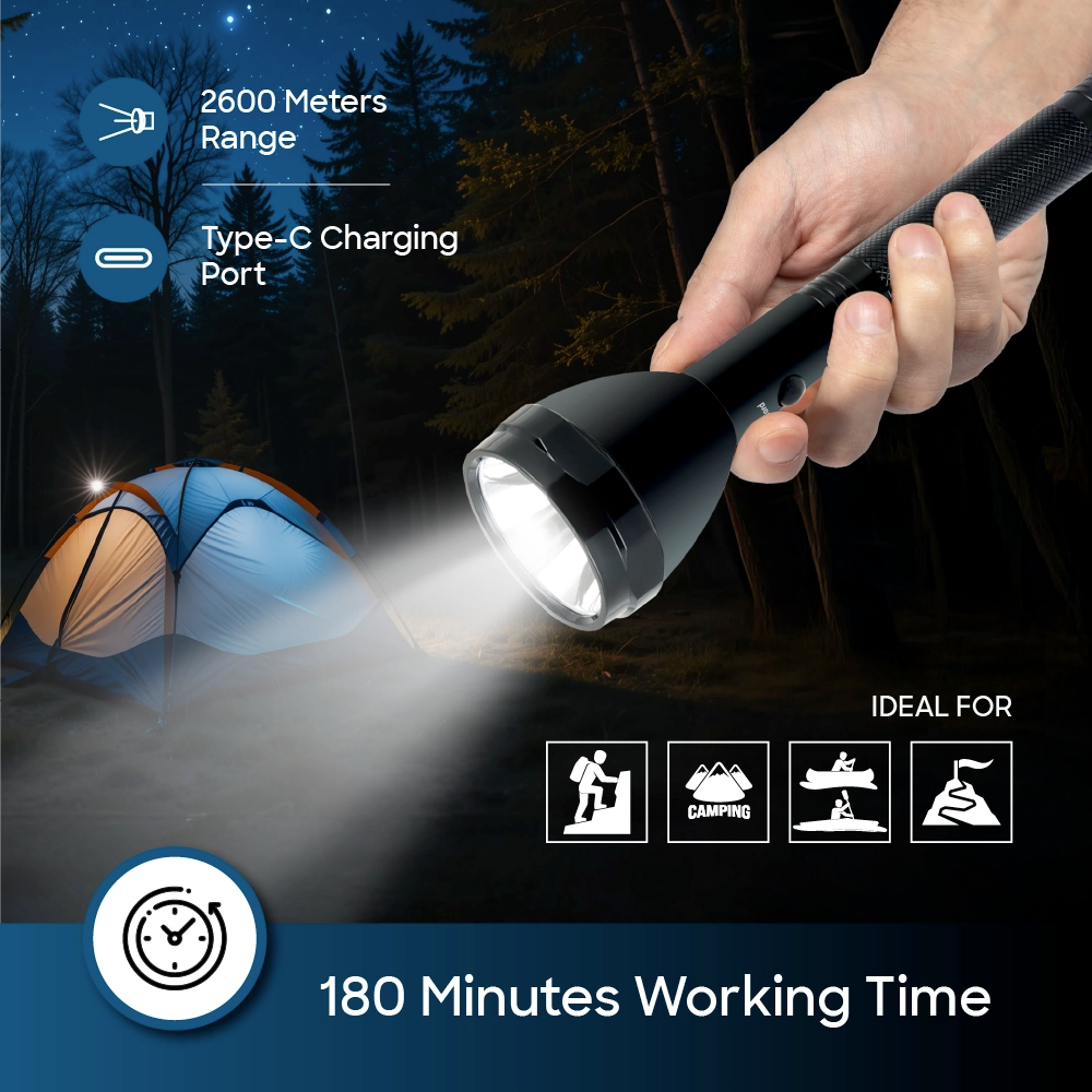 Sanford LED Flashlight 2600m Range Supernova Series | SF6351SLC - Sanford India 