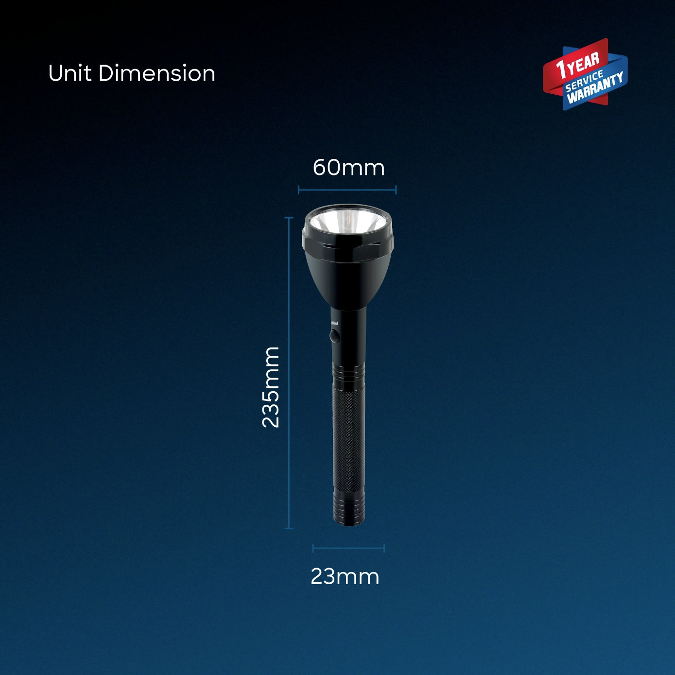 Sanford LED Torch Flashlight Supernova Series Rechargeable Long-Range 2600m – SF6351SLC - Sanford India