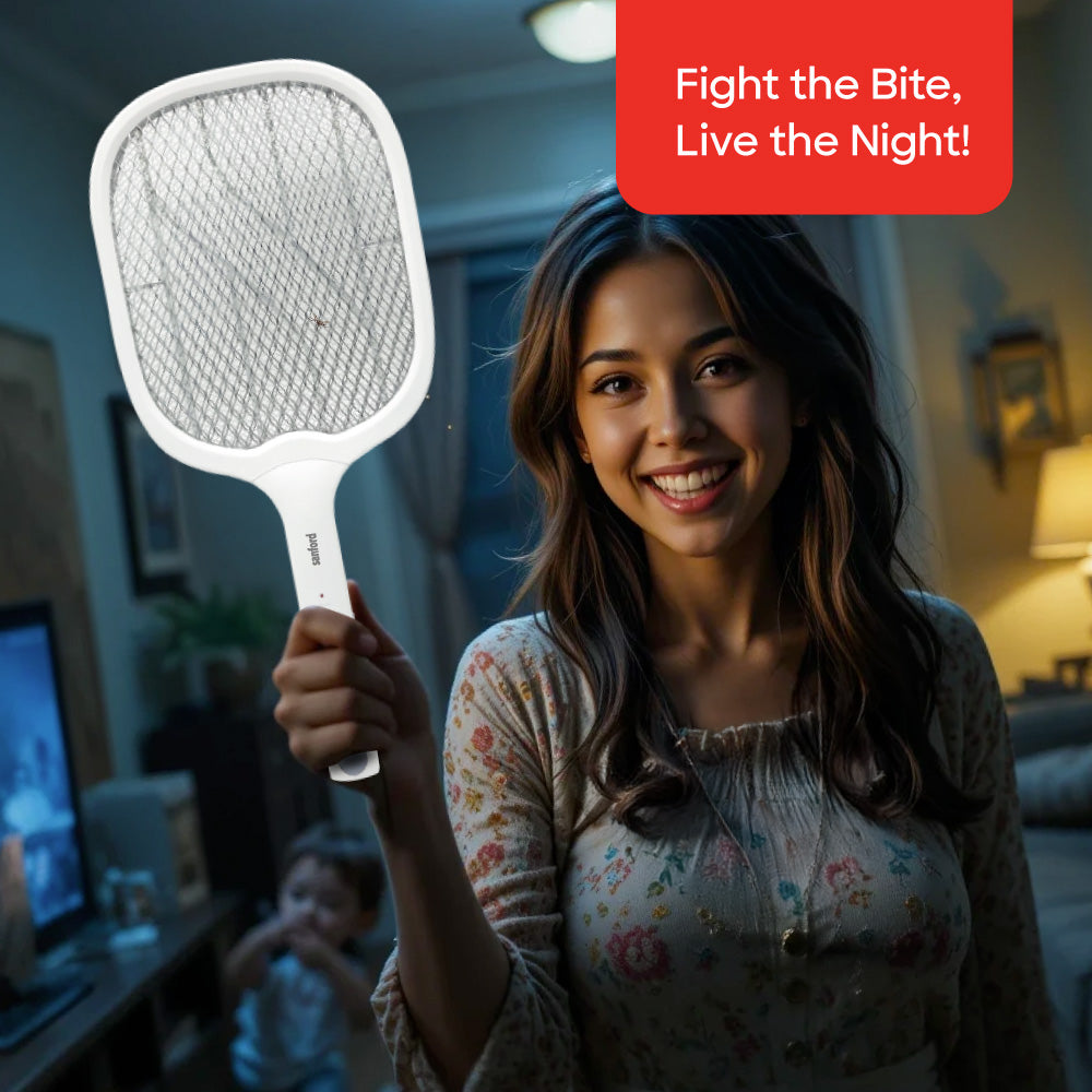 Sanford Rechargeable Mosquito Bat with LED Light & 3000V Zapping Power | SF635MK