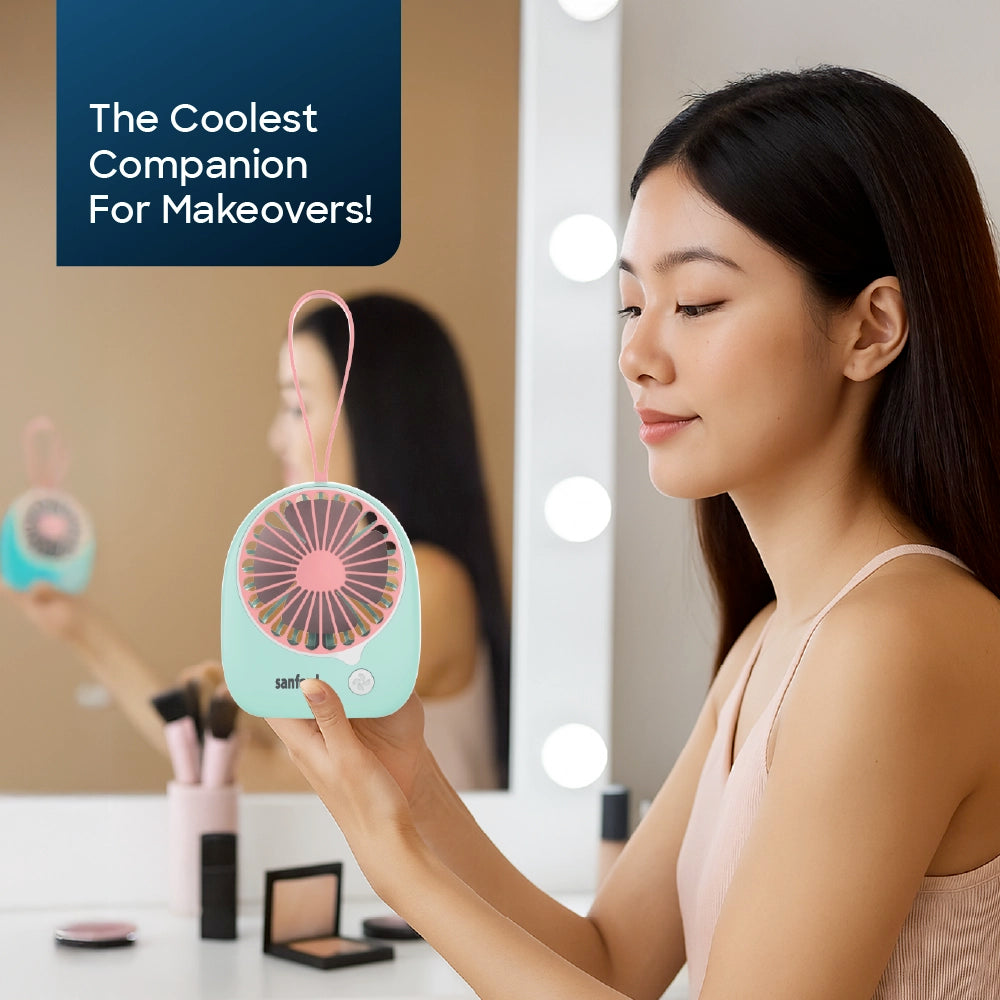 Sanford USB Mini Fan Rechargeable Portable 2400mAh Battery 3-Speed Operation – SF6653MFN