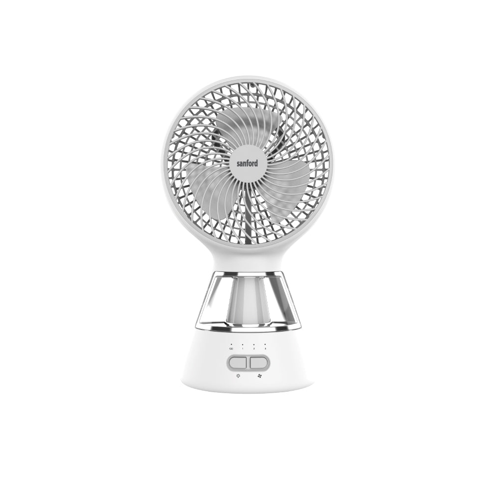Sanford Rechargeable Multi-Functional 6 Inch Table Fan with LED Light | SF6663MFN - Sanford India