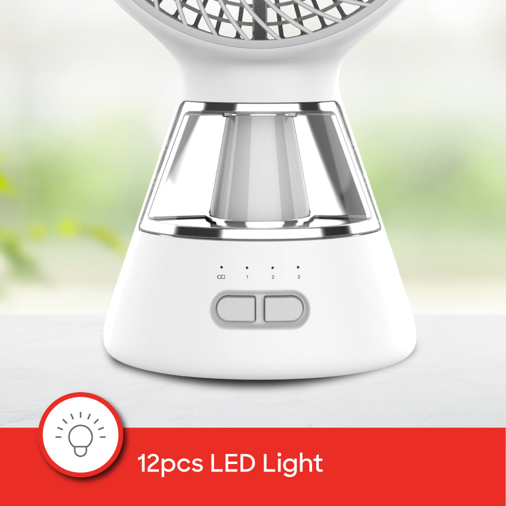 Sanford Rechargeable Multi-Functional 6 Inch Table Fan with LED Light | SF6663MFN - Sanford India